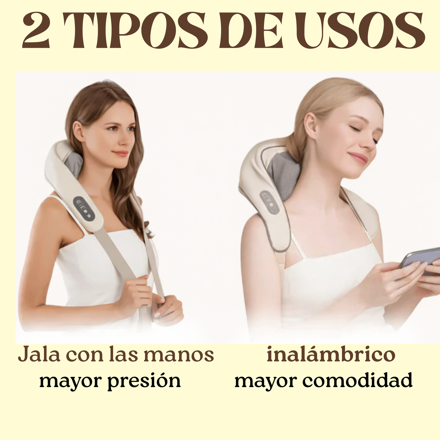 Masajeador para aliviar el dolor de cuello en lactancia