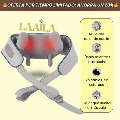 Masajeador para aliviar el dolor de cuello en lactancia