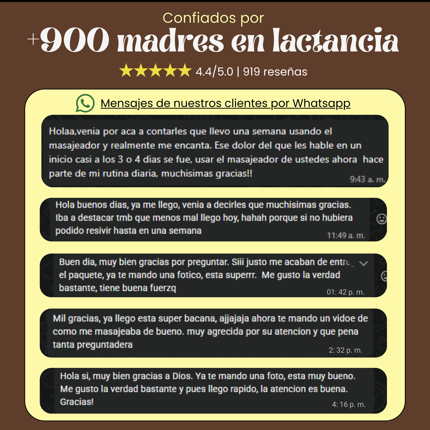 Masajeador para aliviar el dolor de cuello en lactancia