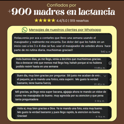 Masajeador para aliviar el dolor de cuello en lactancia