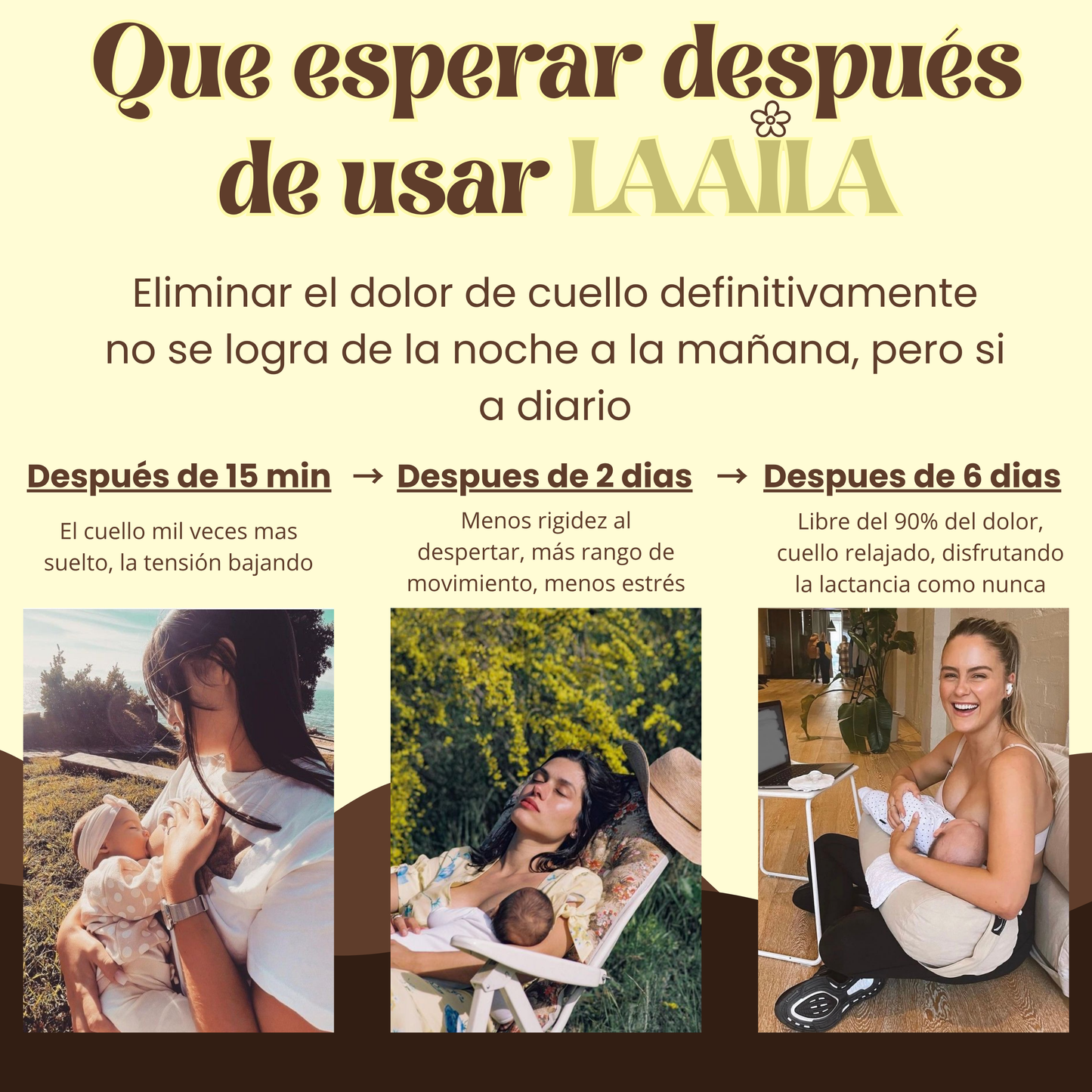 Masajeador para aliviar el dolor de cuello en lactancia