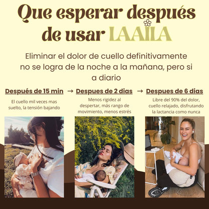 Masajeador para aliviar el dolor de cuello en lactancia