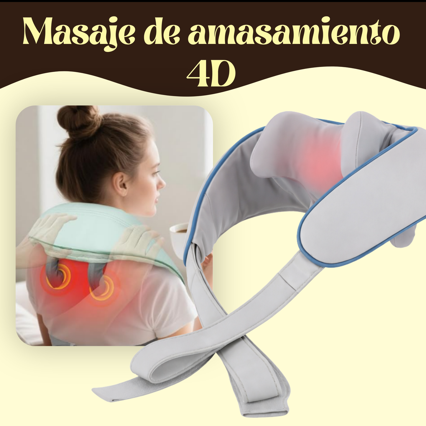 Masajeador para aliviar el dolor de cuello en lactancia