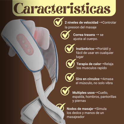 Masajeador para aliviar el dolor de cuello en lactancia