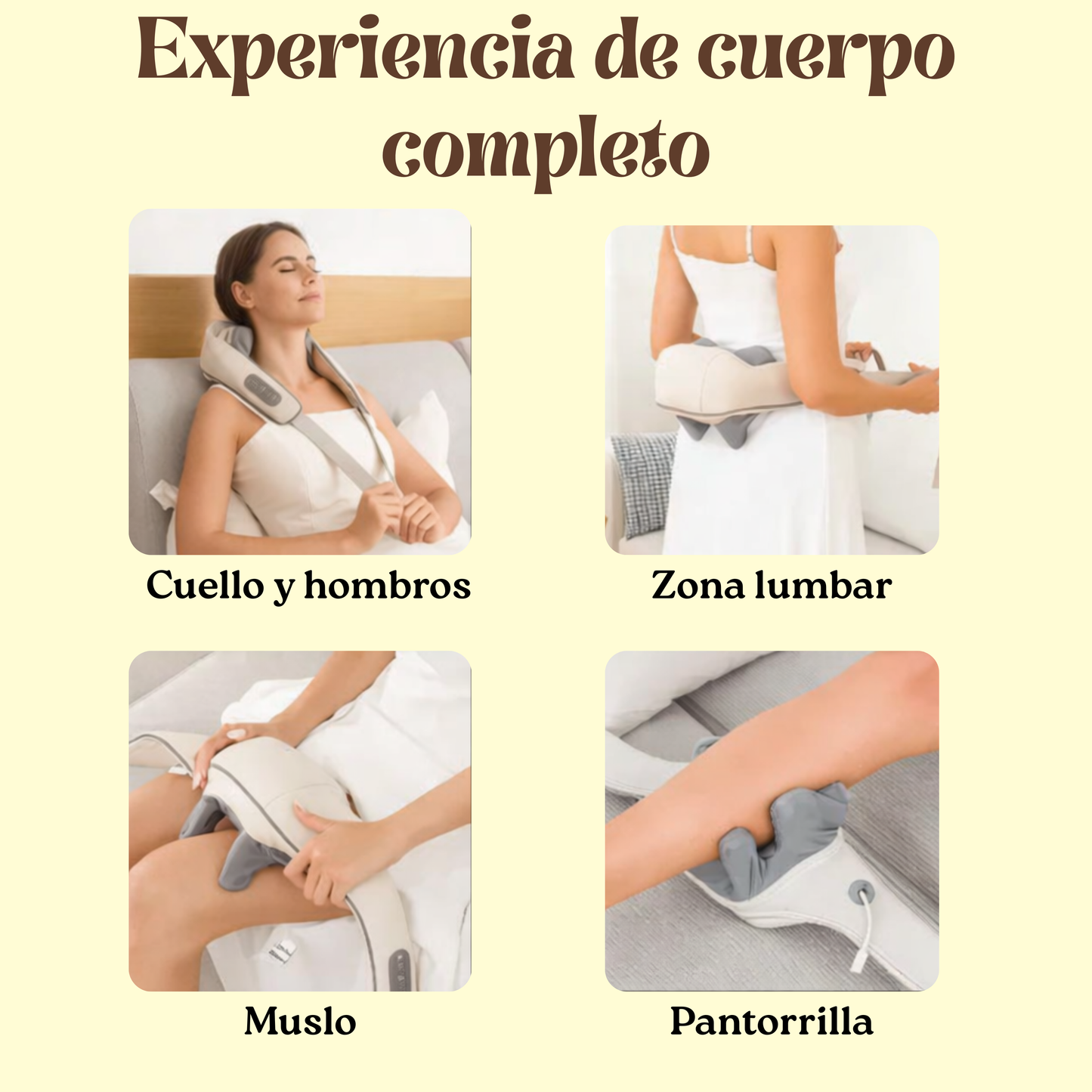 Masajeador para aliviar el dolor de cuello en lactancia